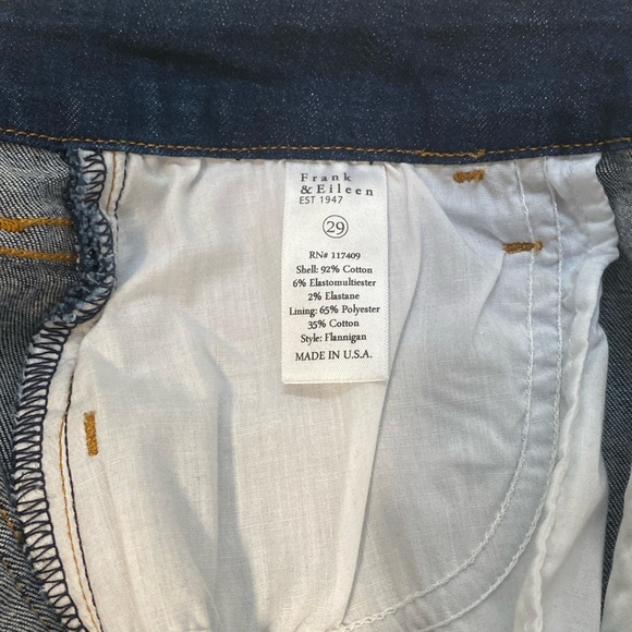 Frank & Eileen FLANNIGAN Flare Jean Italian Power Denim 2003 Wash Sz 29 Capsule - Picture 12 of 13